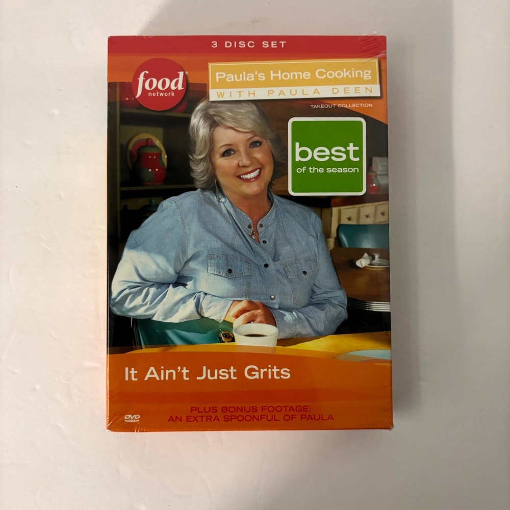Paula Deen Home Cooking It Ain't Just Grits 3 DVD Set Food Network Sealed New